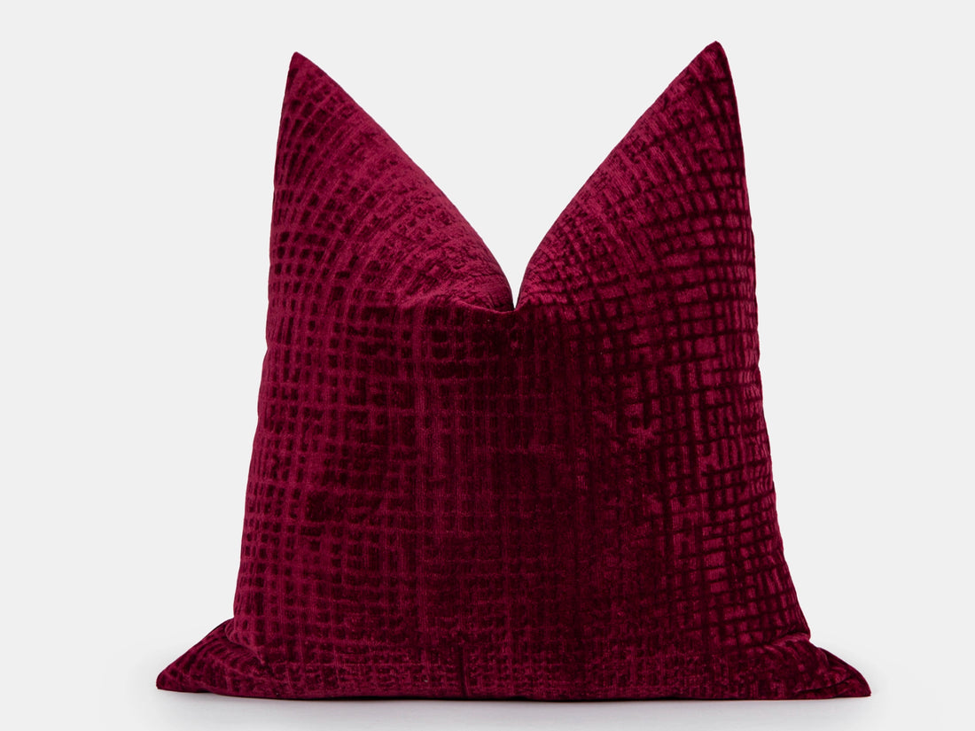 Burgundy Luxury Velvet Pillow Cover