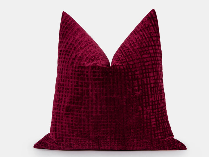 Burgundy Luxury Velvet Pillow Cover
