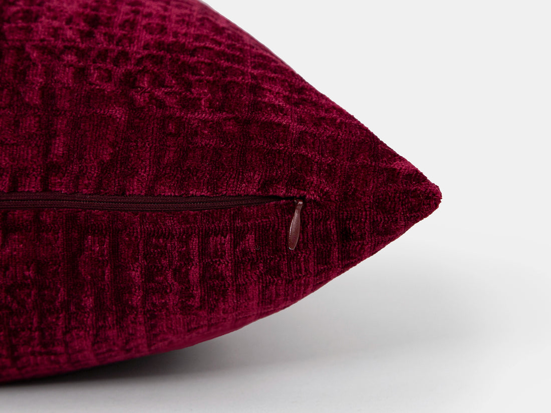 Burgundy Luxury Velvet Pillow Cover