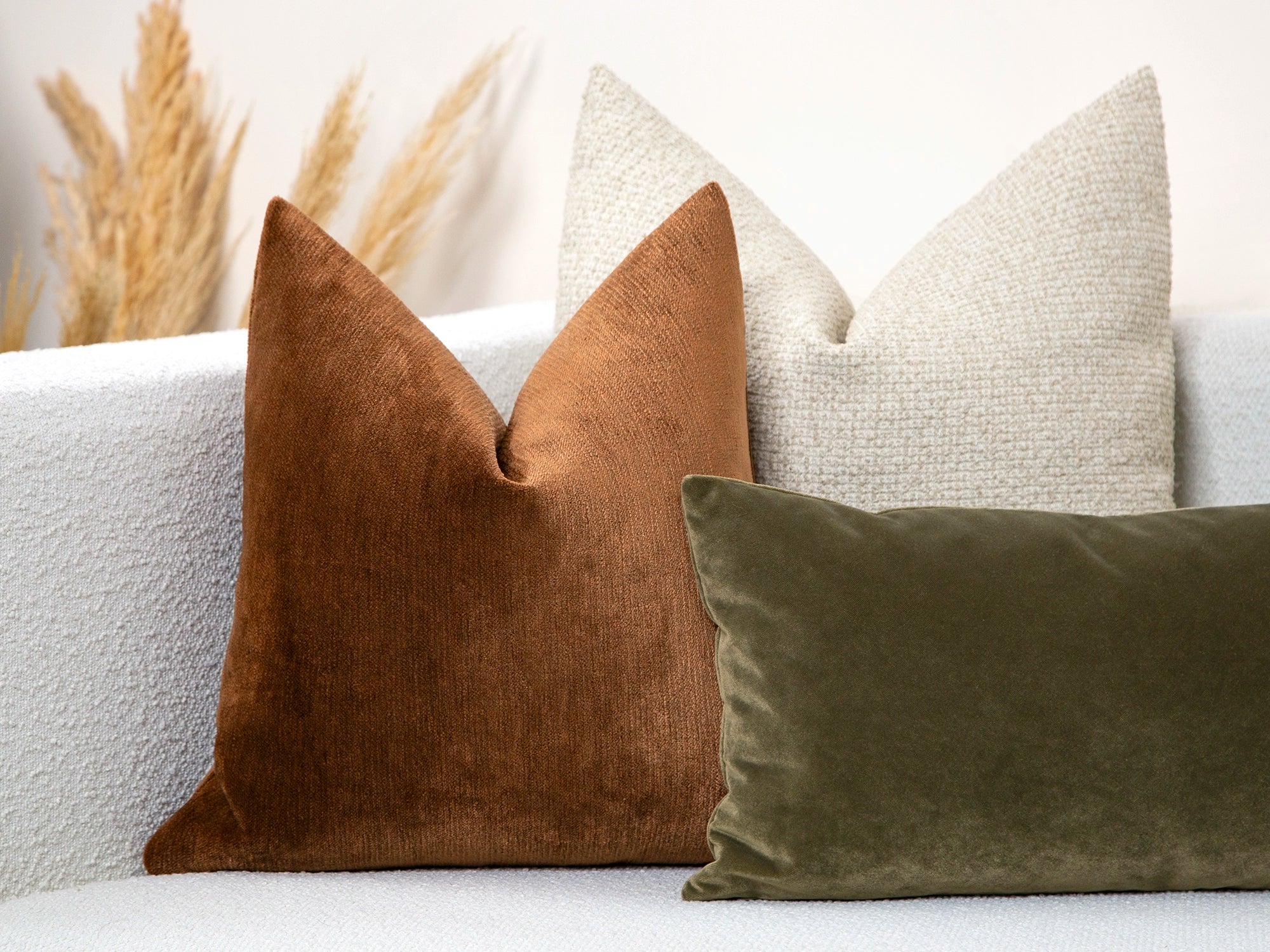 Deep Bronze Woven Pillow Cover