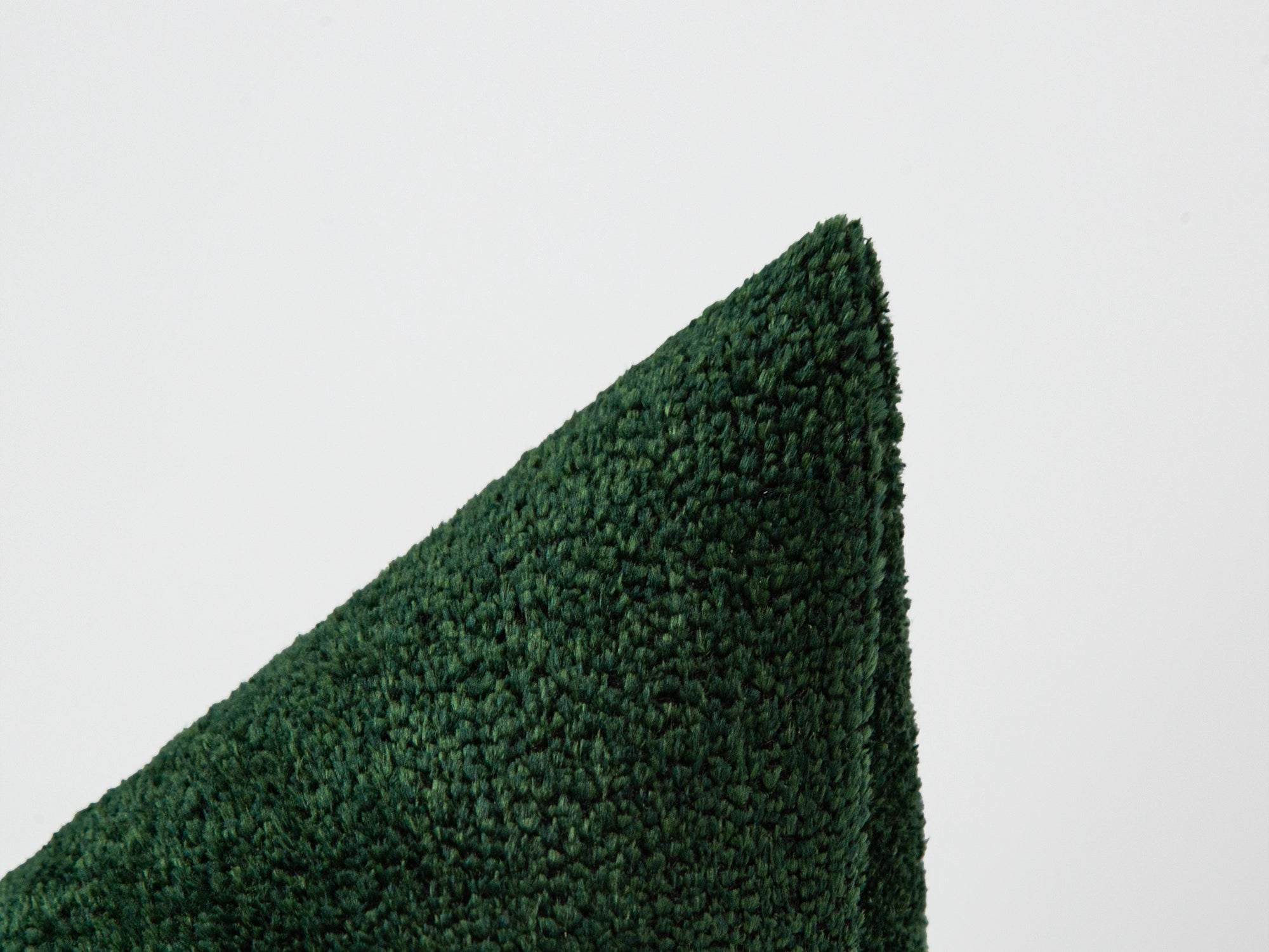 Deep Green Textured Pillow Cover