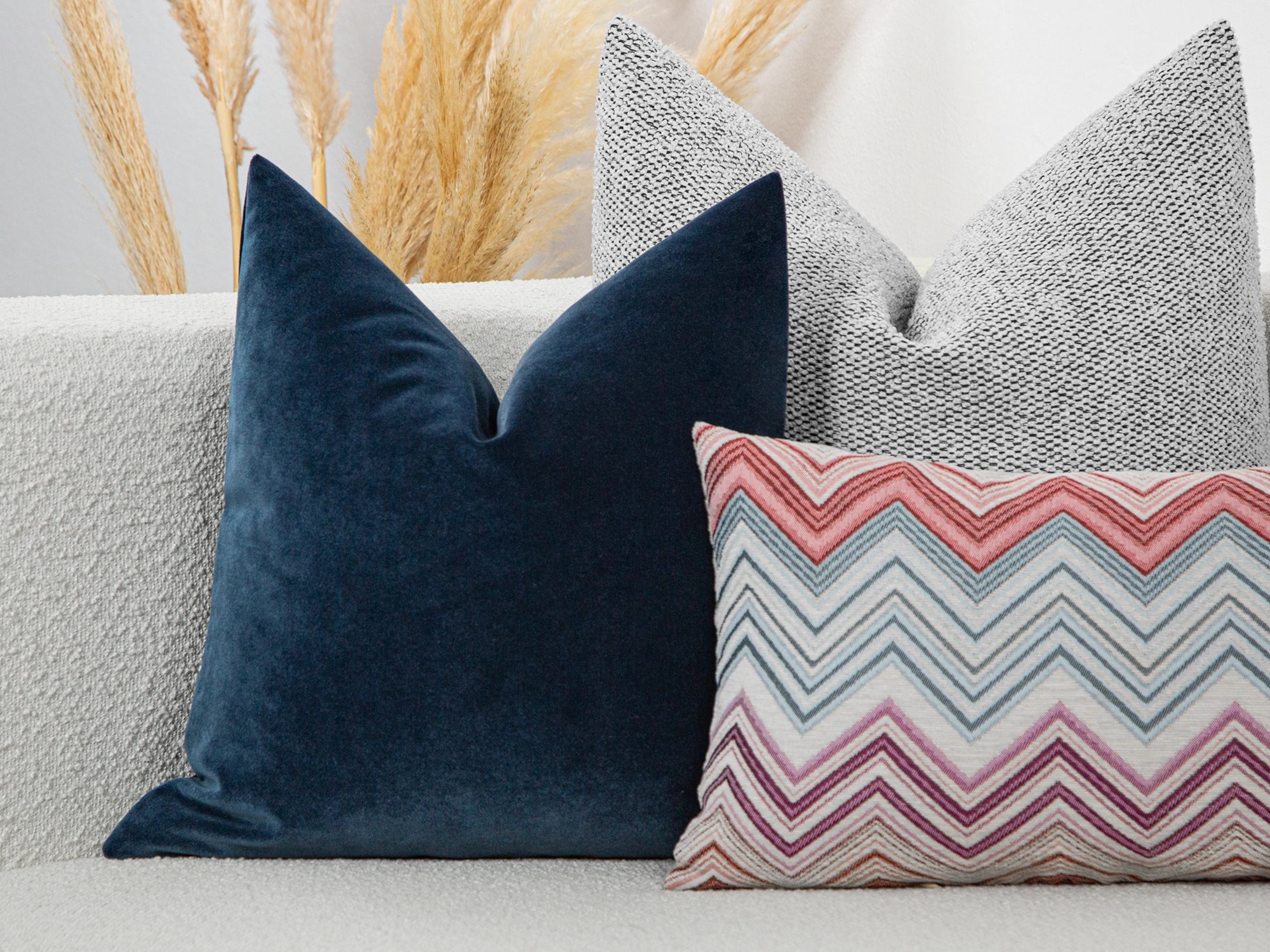 Deep Indigo Velvet Pillow Cover