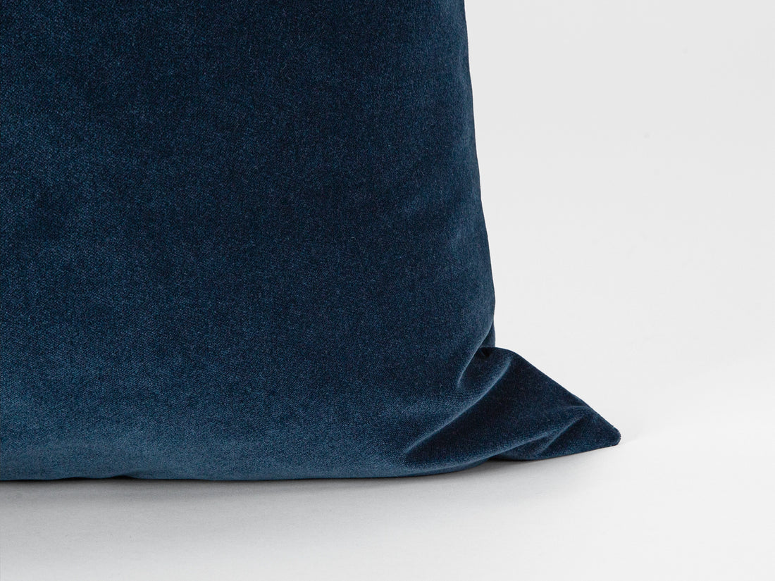 Deep Indigo Velvet Pillow Cover