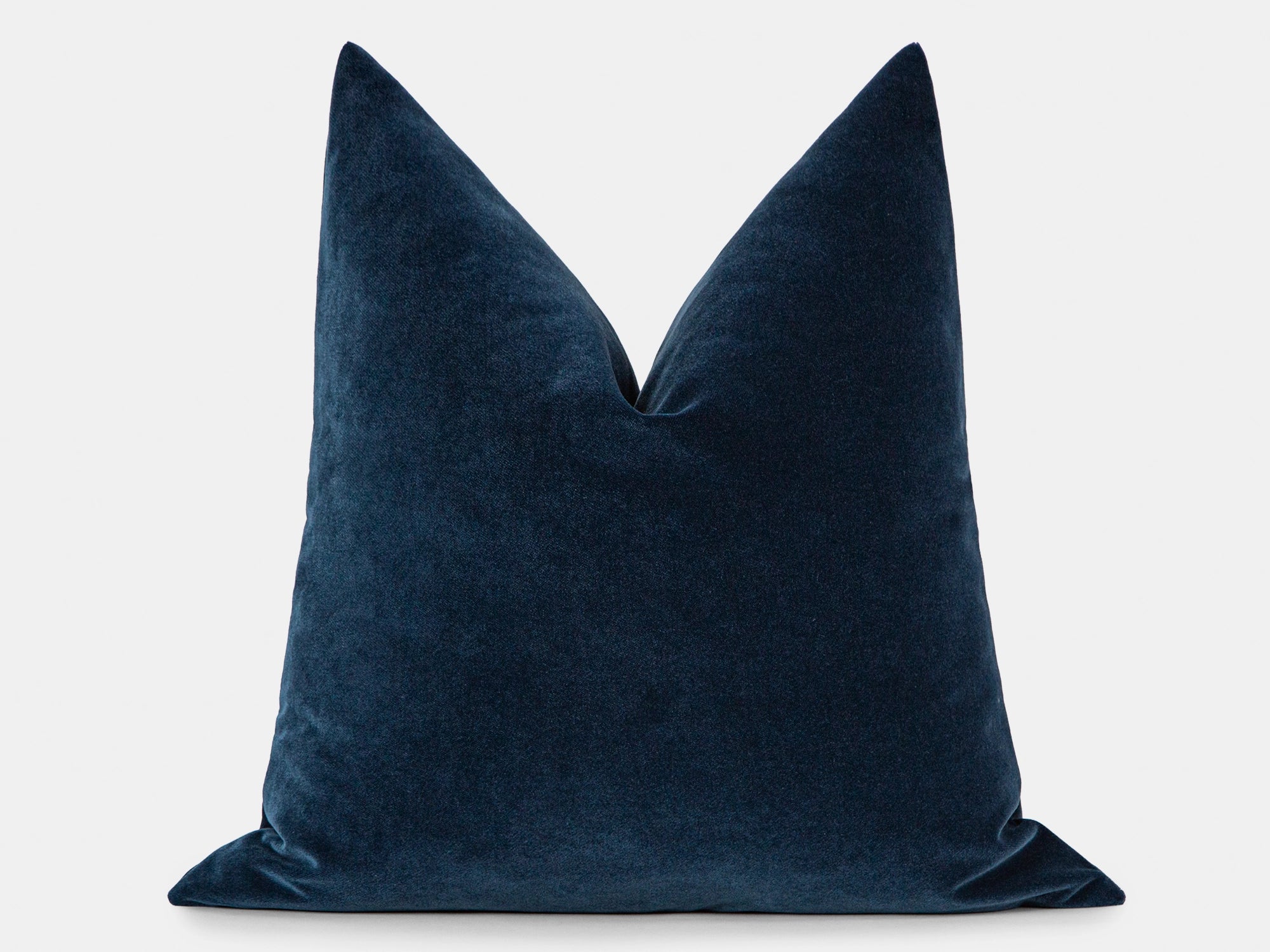 Deep Indigo Velvet Pillow Cover