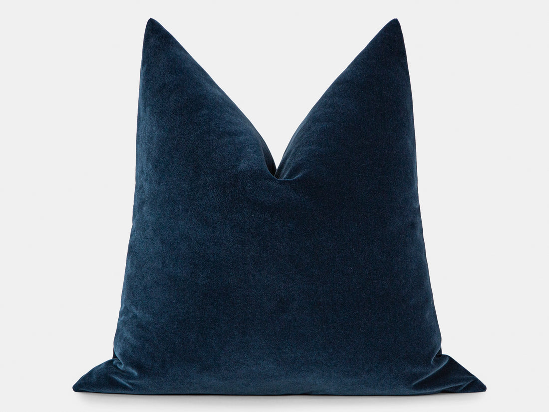 Deep Indigo Velvet Pillow Cover