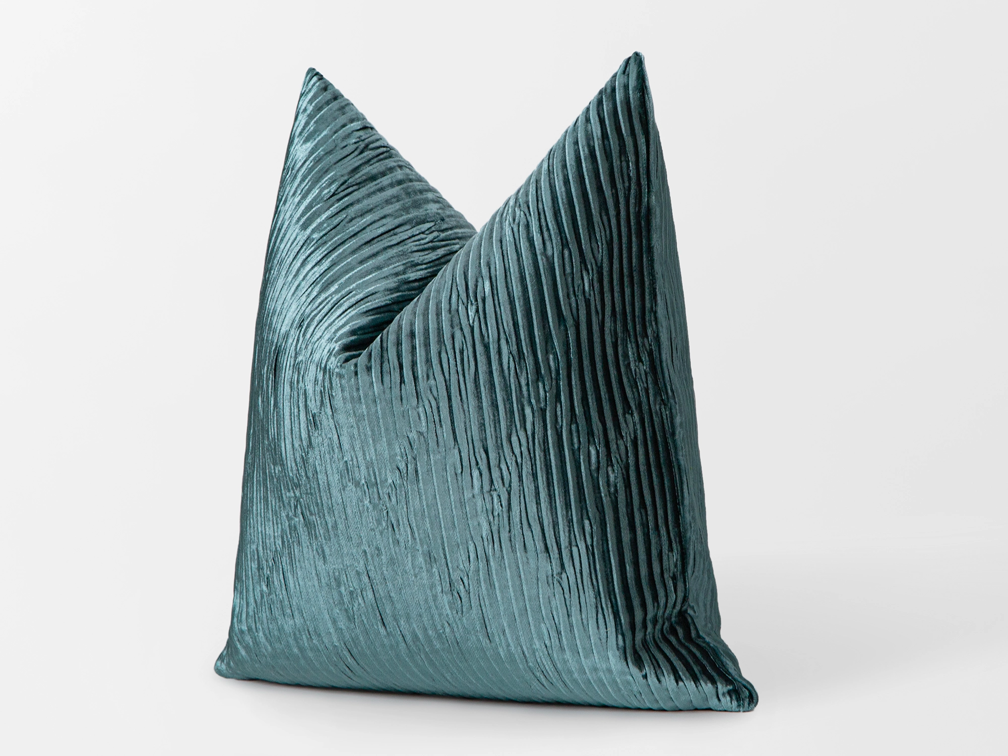 Teal Textured Luxury Velvet Pillow Cover