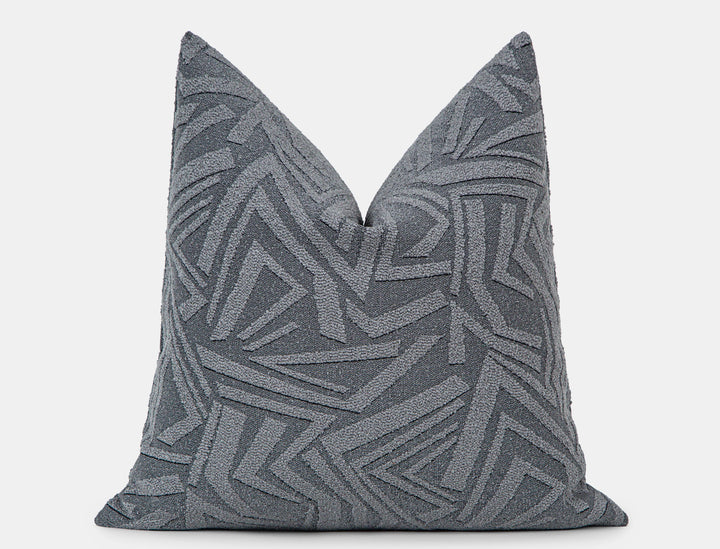 Dusty Blue Arch Geo Pillow Cover - District
