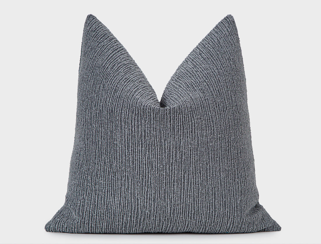 Dusty Blue Linear Pillow Cover - District