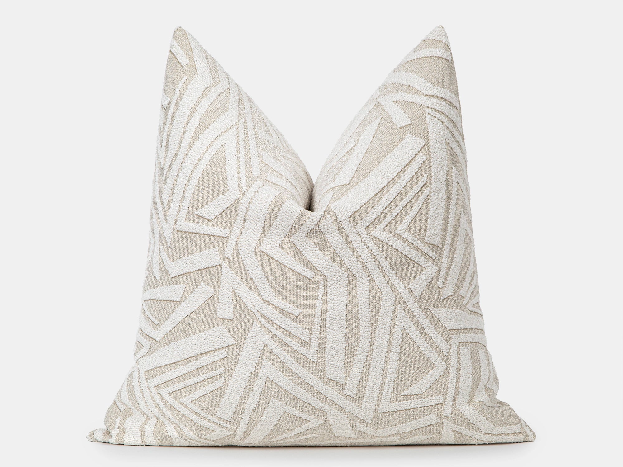 Ivory Arch Geo Textured Pillow Cover - District