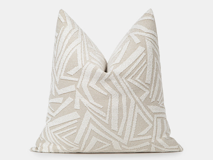 Ivory Arch Geo Textured Pillow Cover - District