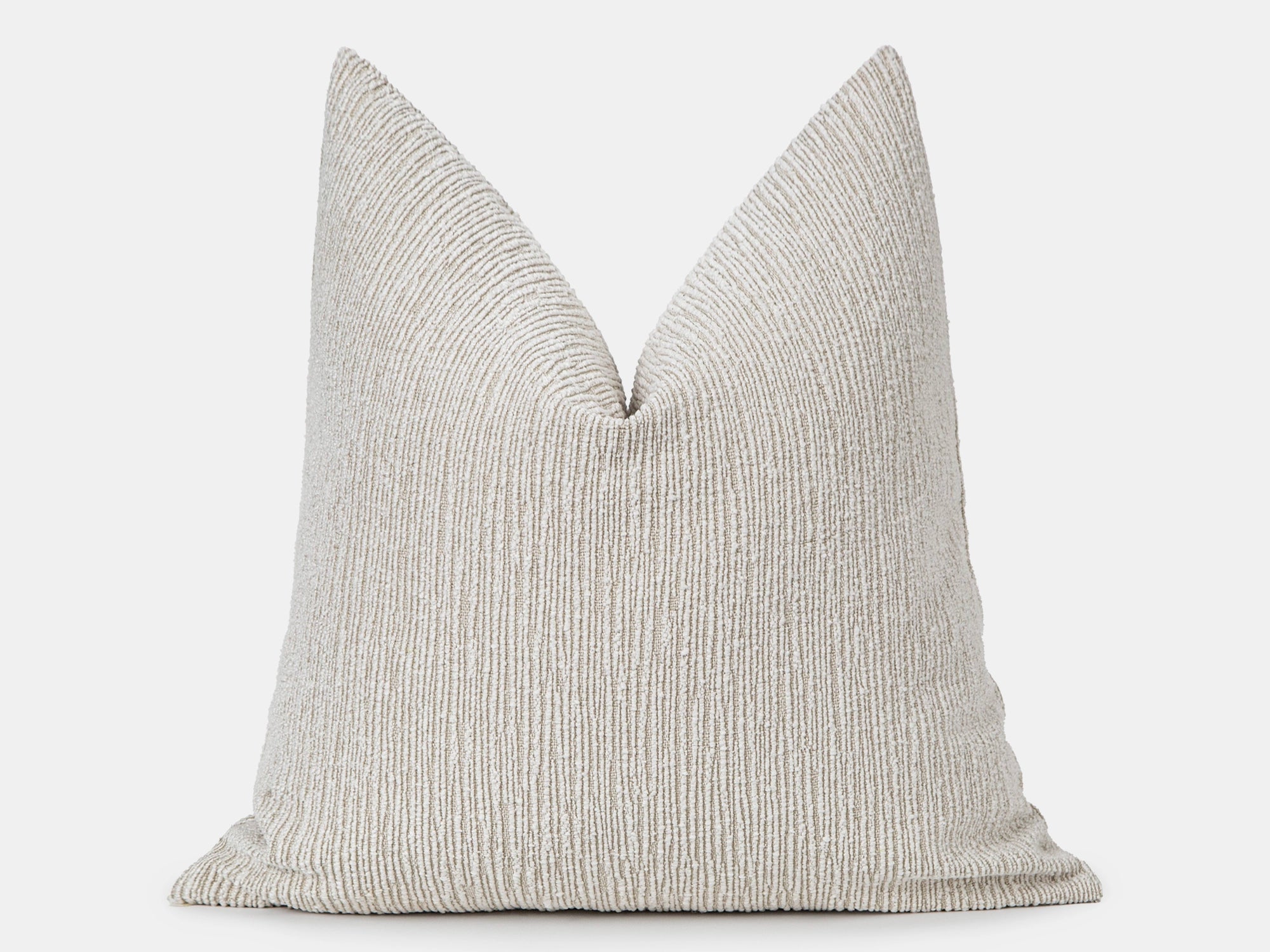 Ivory Linear Textured Pillow Cover - District
