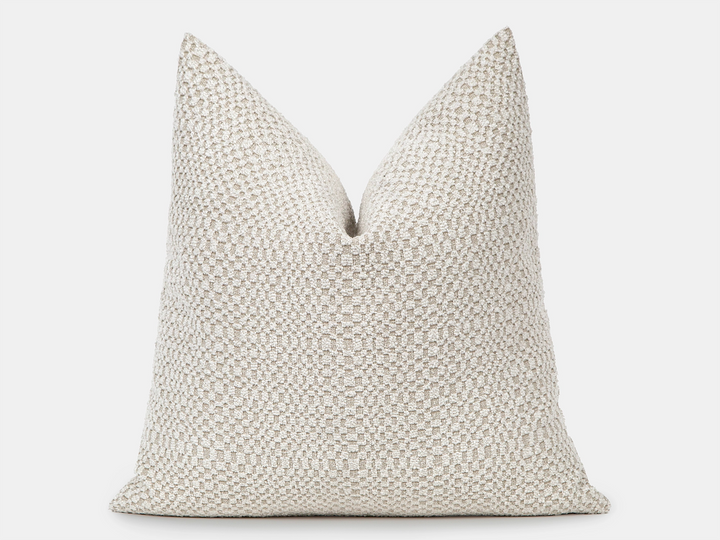 Ivory Tactile Textured Pillow Cover - District