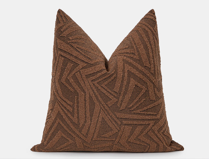Saddle Brown Arch Geo Pillow Cover - District
