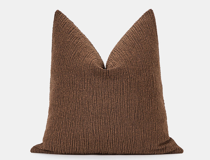 Saddle Brown Linear Pillow Cover - District