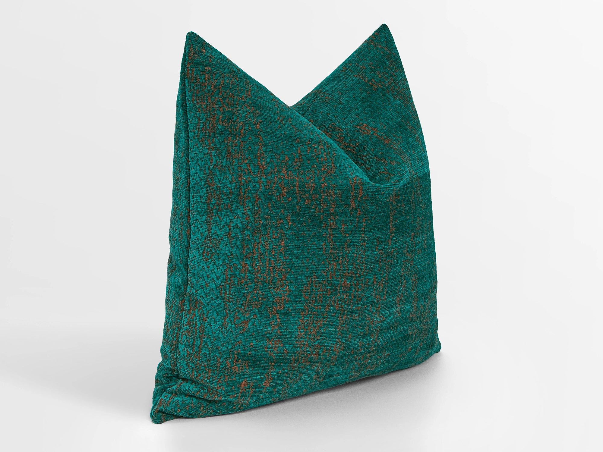 Emerald Green Woven Pillow Cover