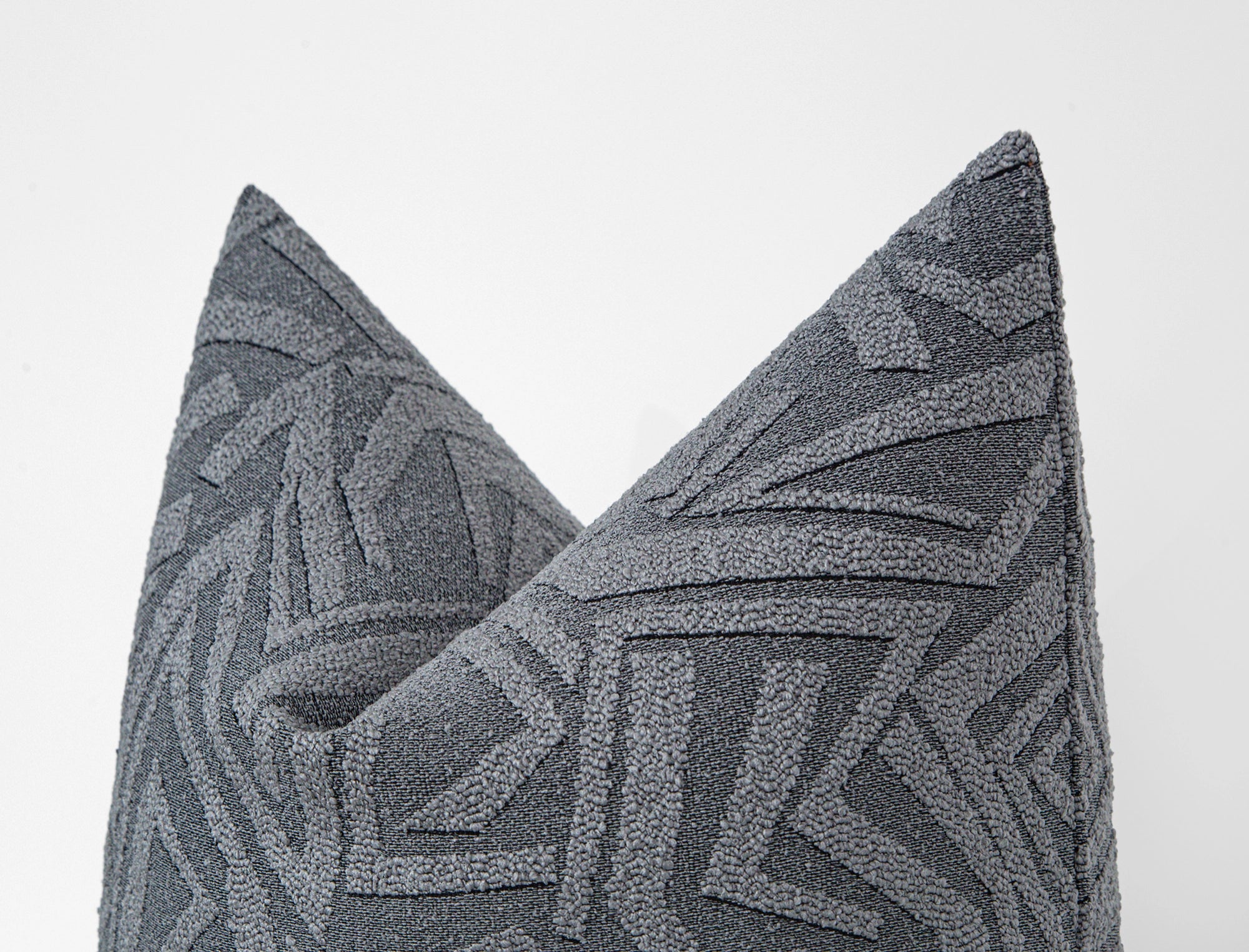 Dusty Blue Arch Geo Pillow Cover - District