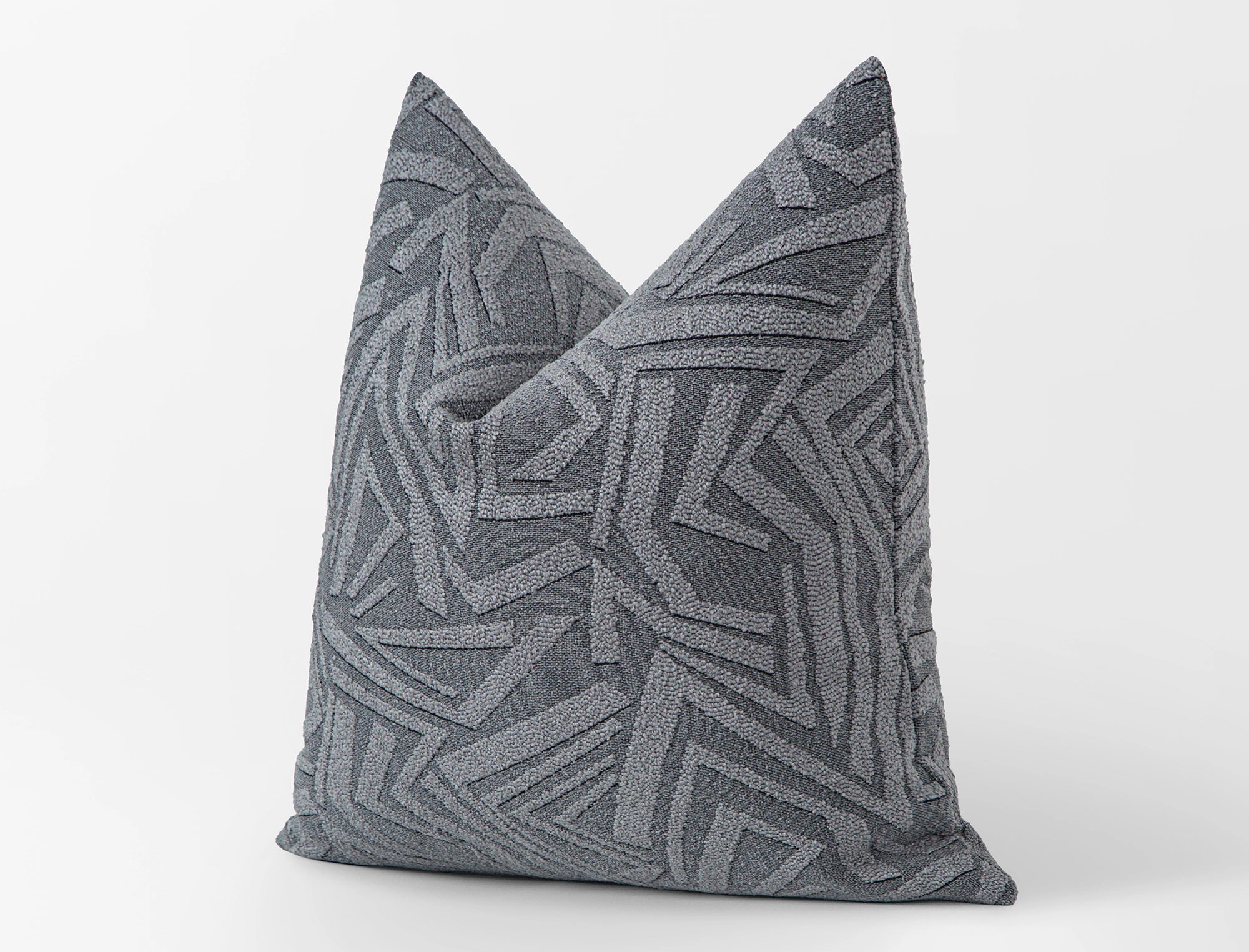 Dusty Blue Arch Geo Pillow Cover - District