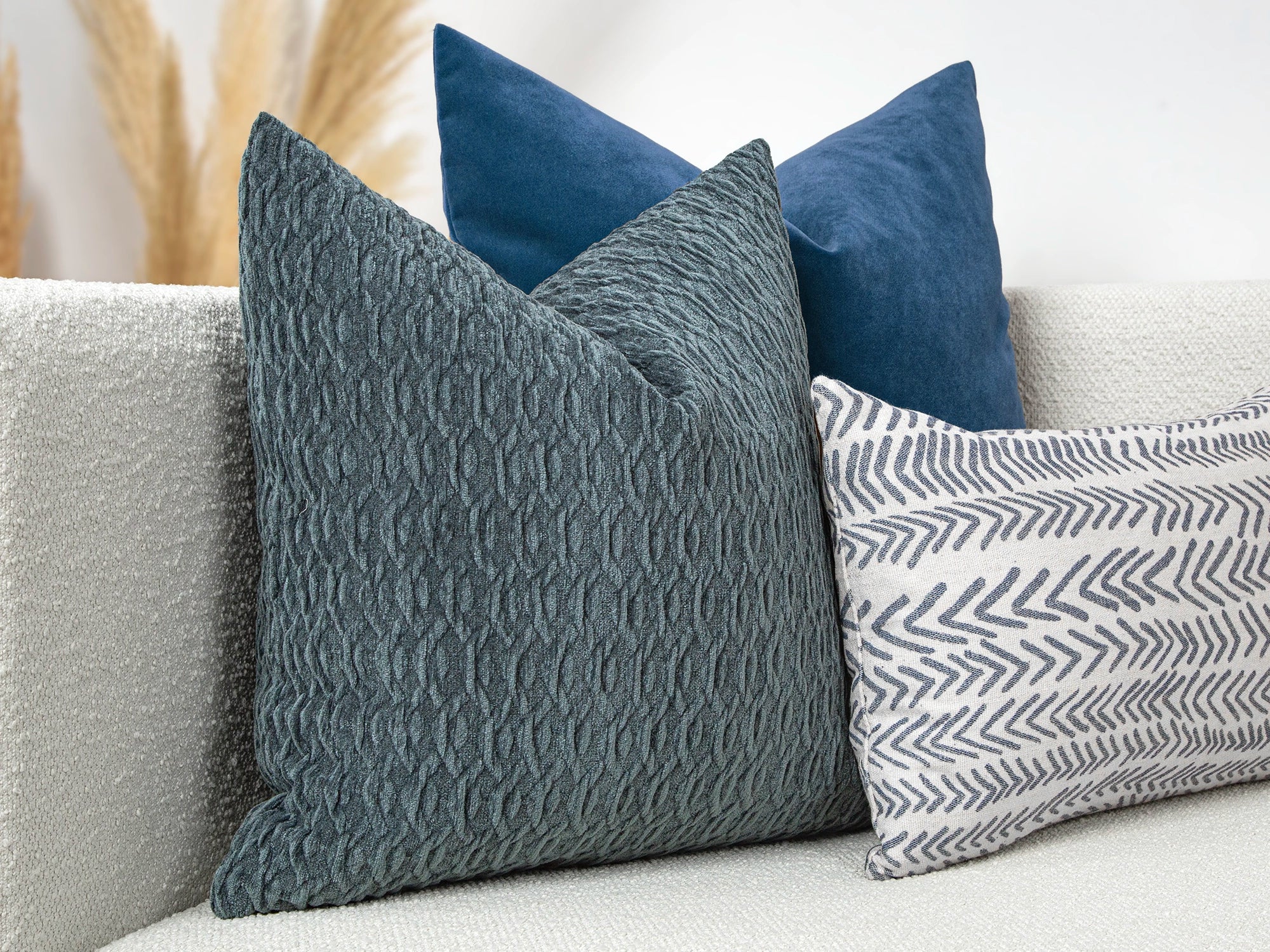 Dark Dusty Blue Pillow Cover