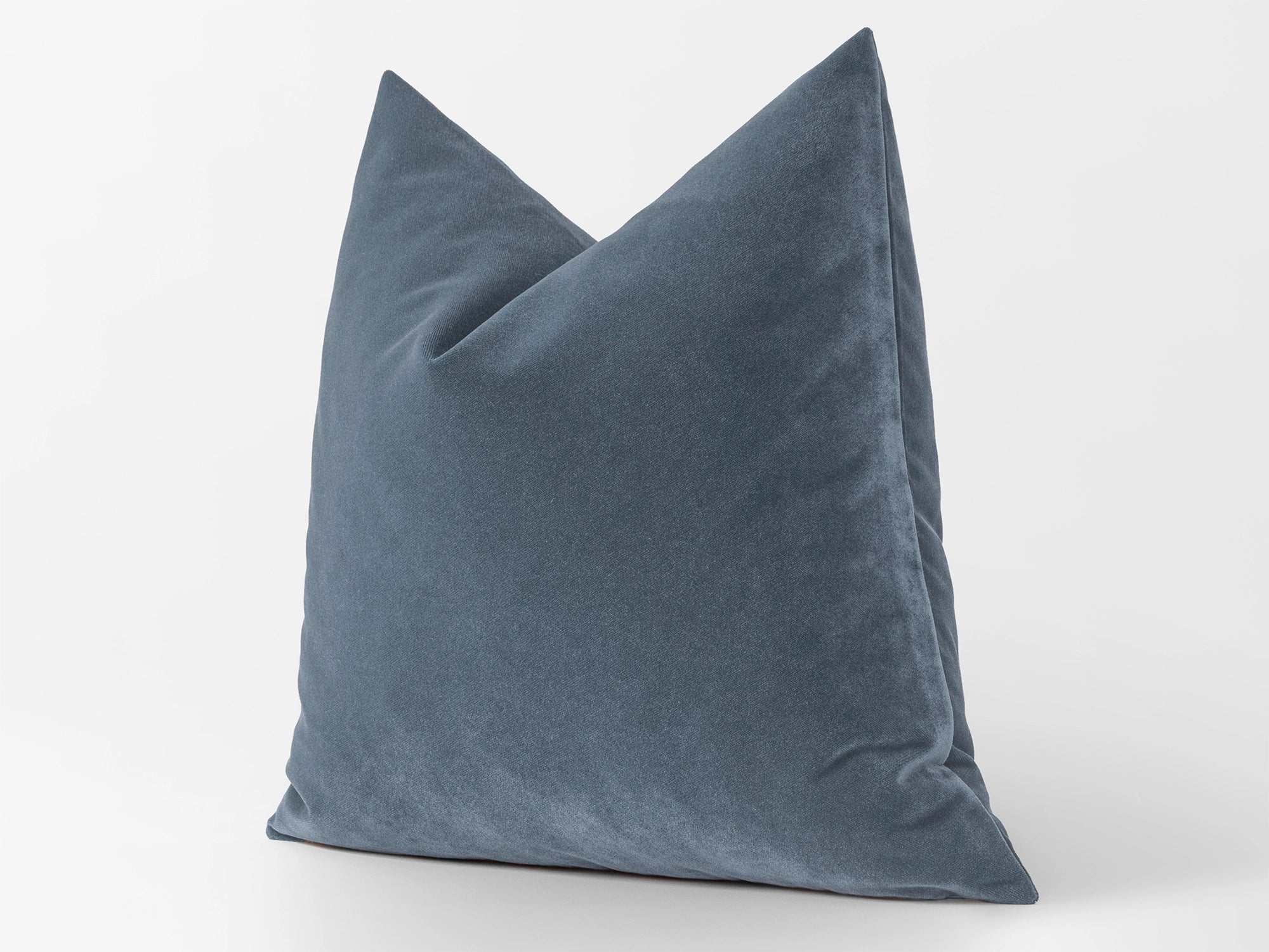 Dusty Blue Velvet Pillow Cover