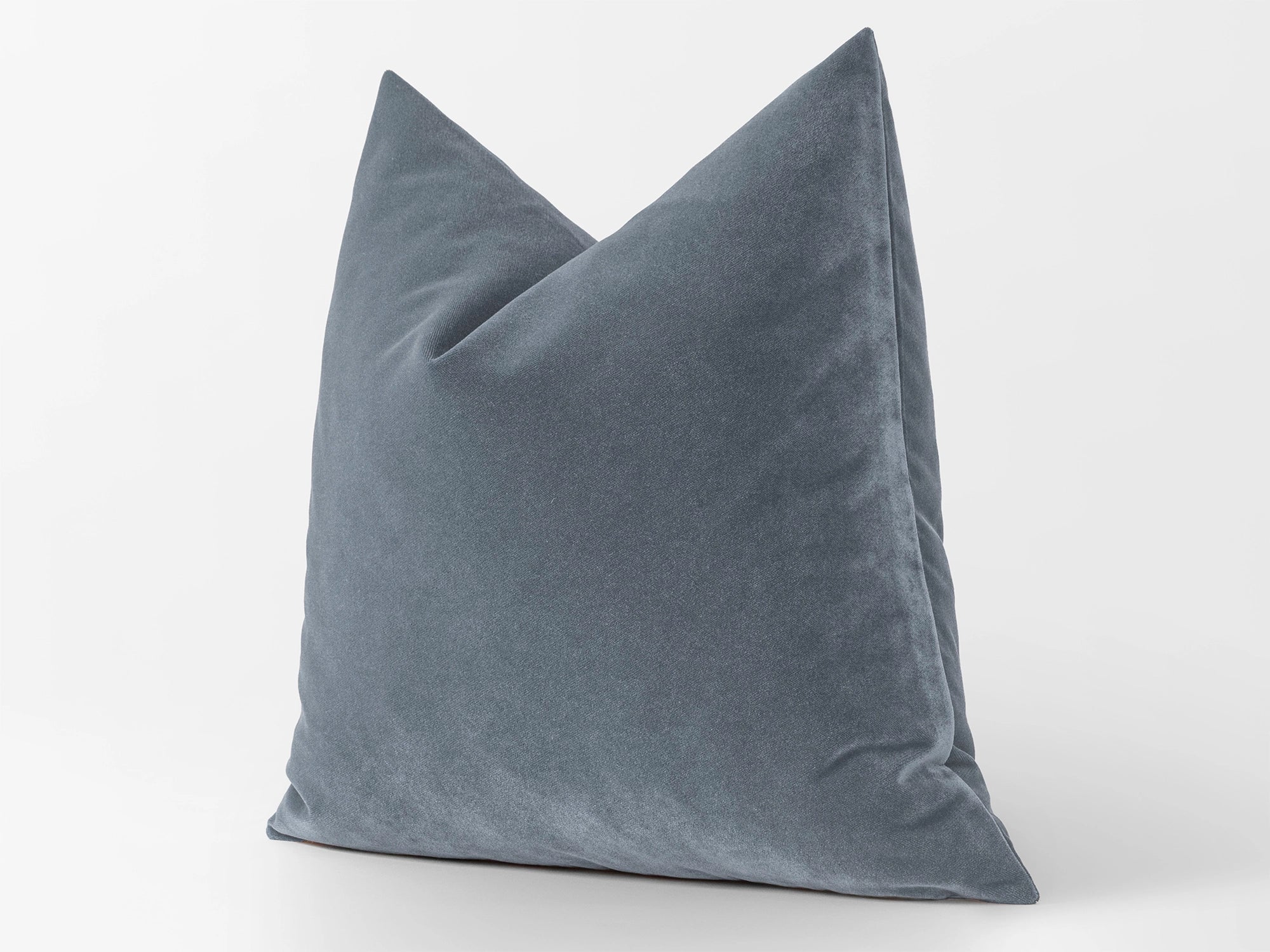 Dusty Blue Velvet Pillow Cover