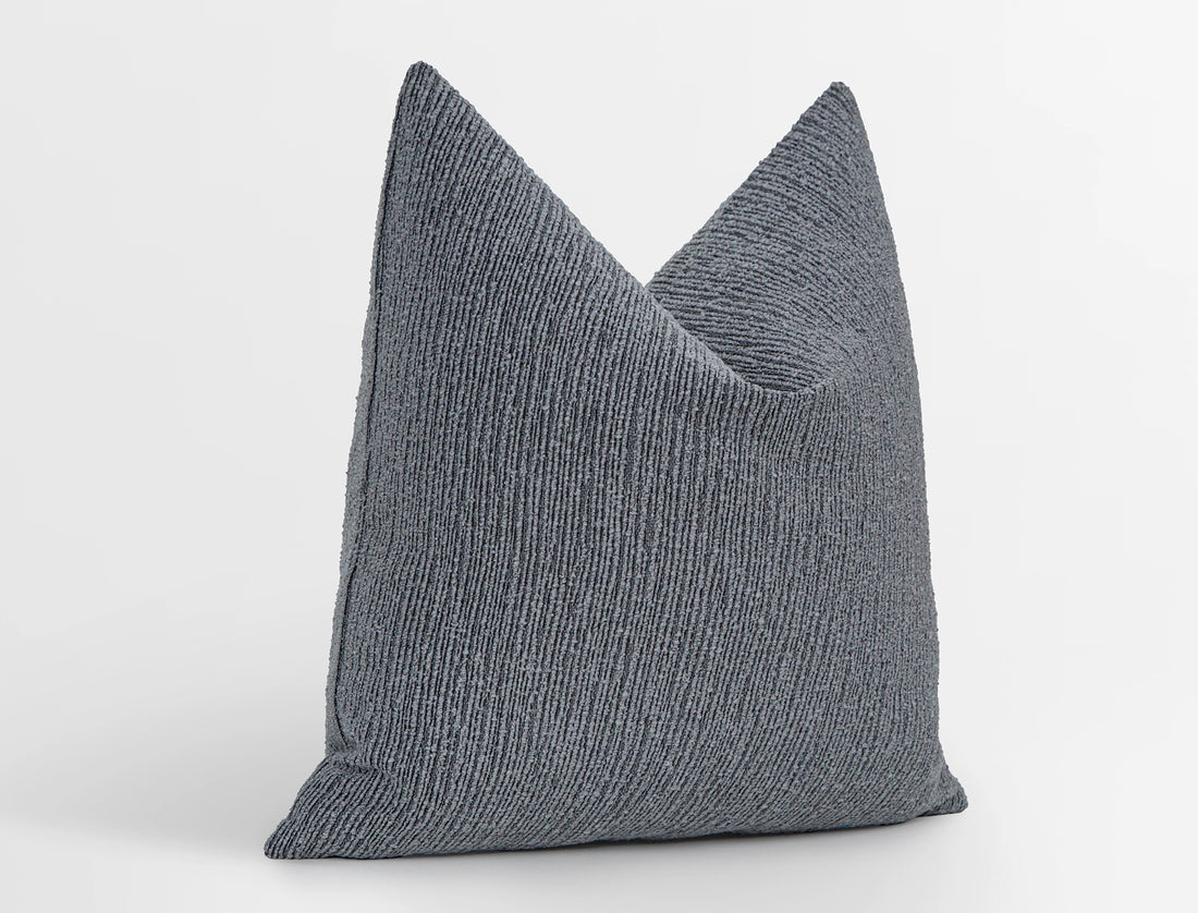 Dusty Blue Linear Pillow Cover - District