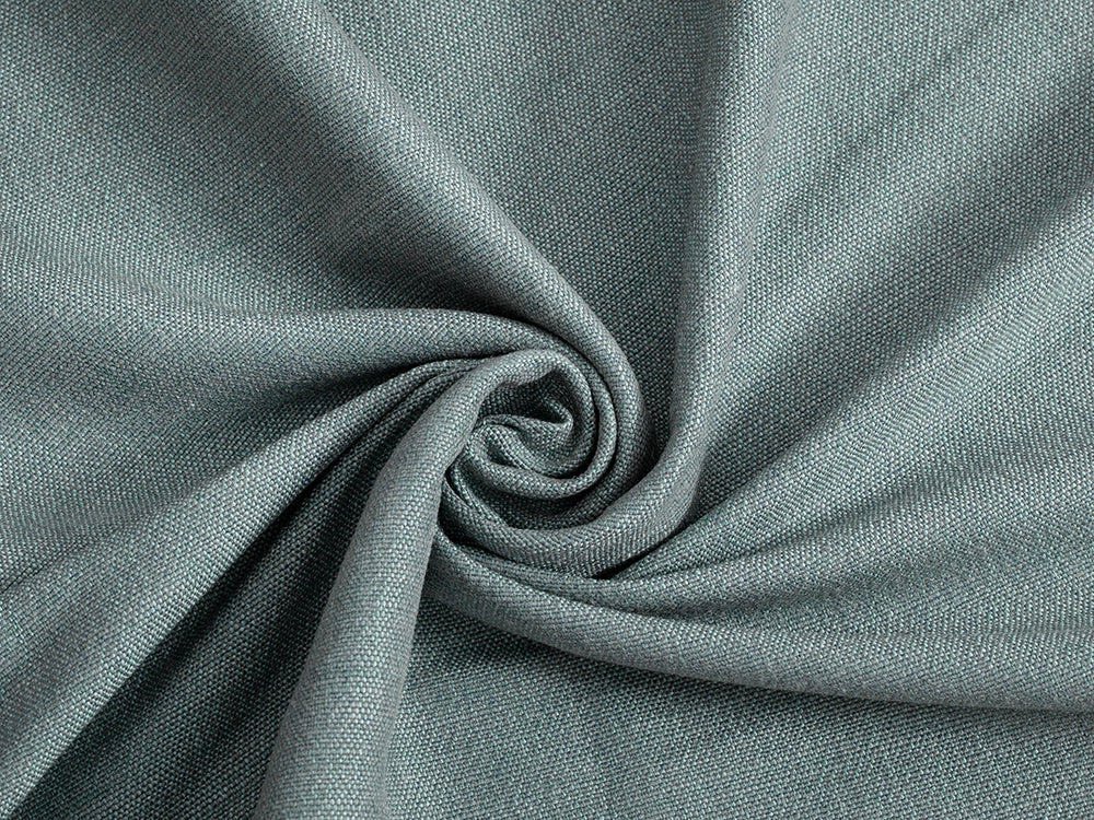 Dusty Blue Linen Look Upholstery Fabric - Cunda