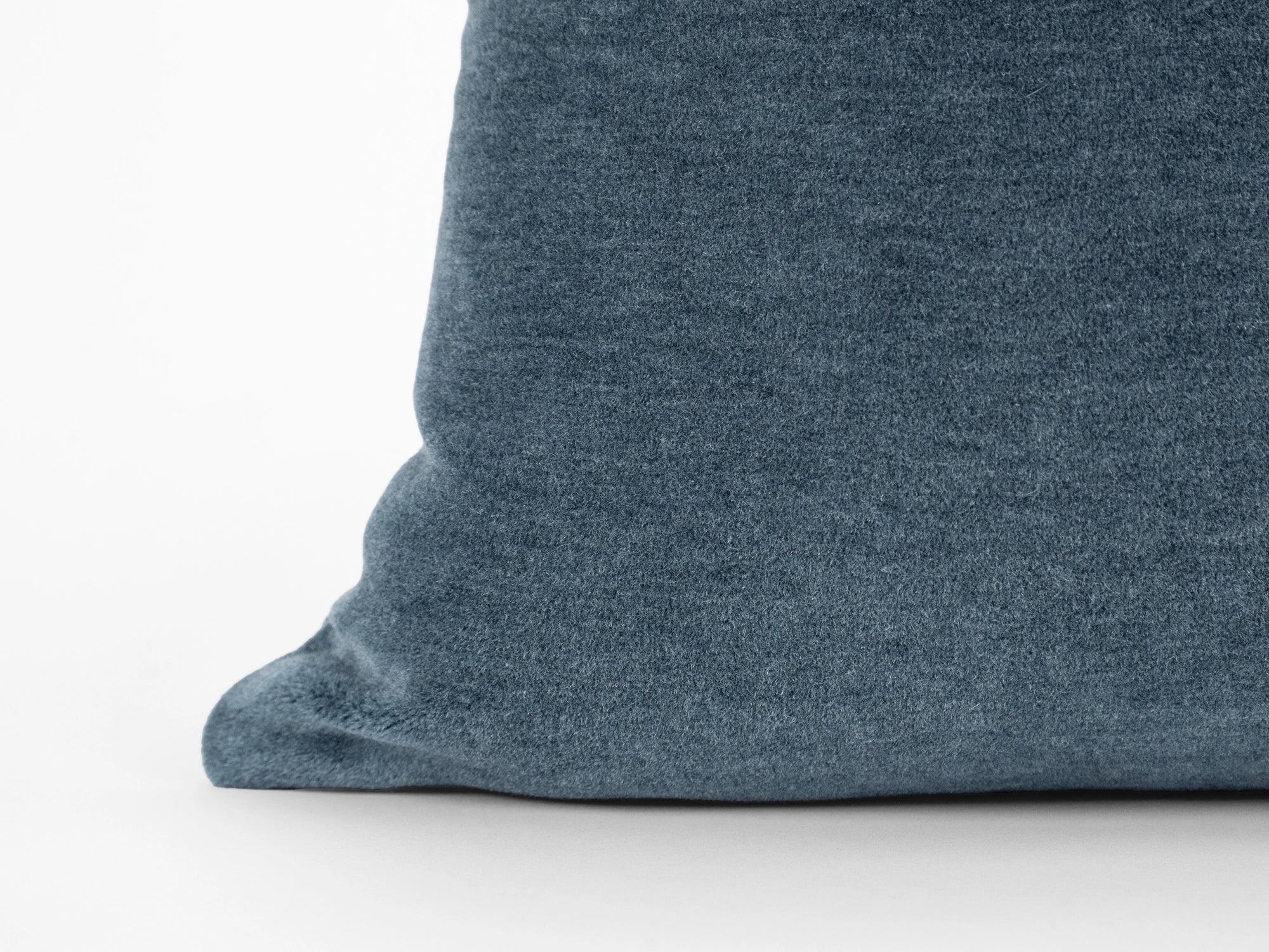 Dusty Blue Mohair Velvet Pillow Cover