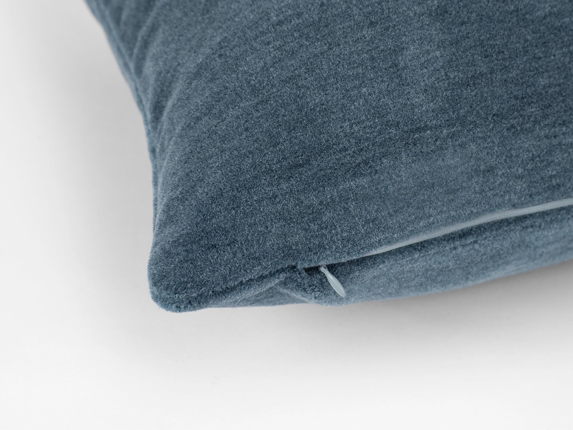 Dusty Blue Mohair Velvet Pillow Cover