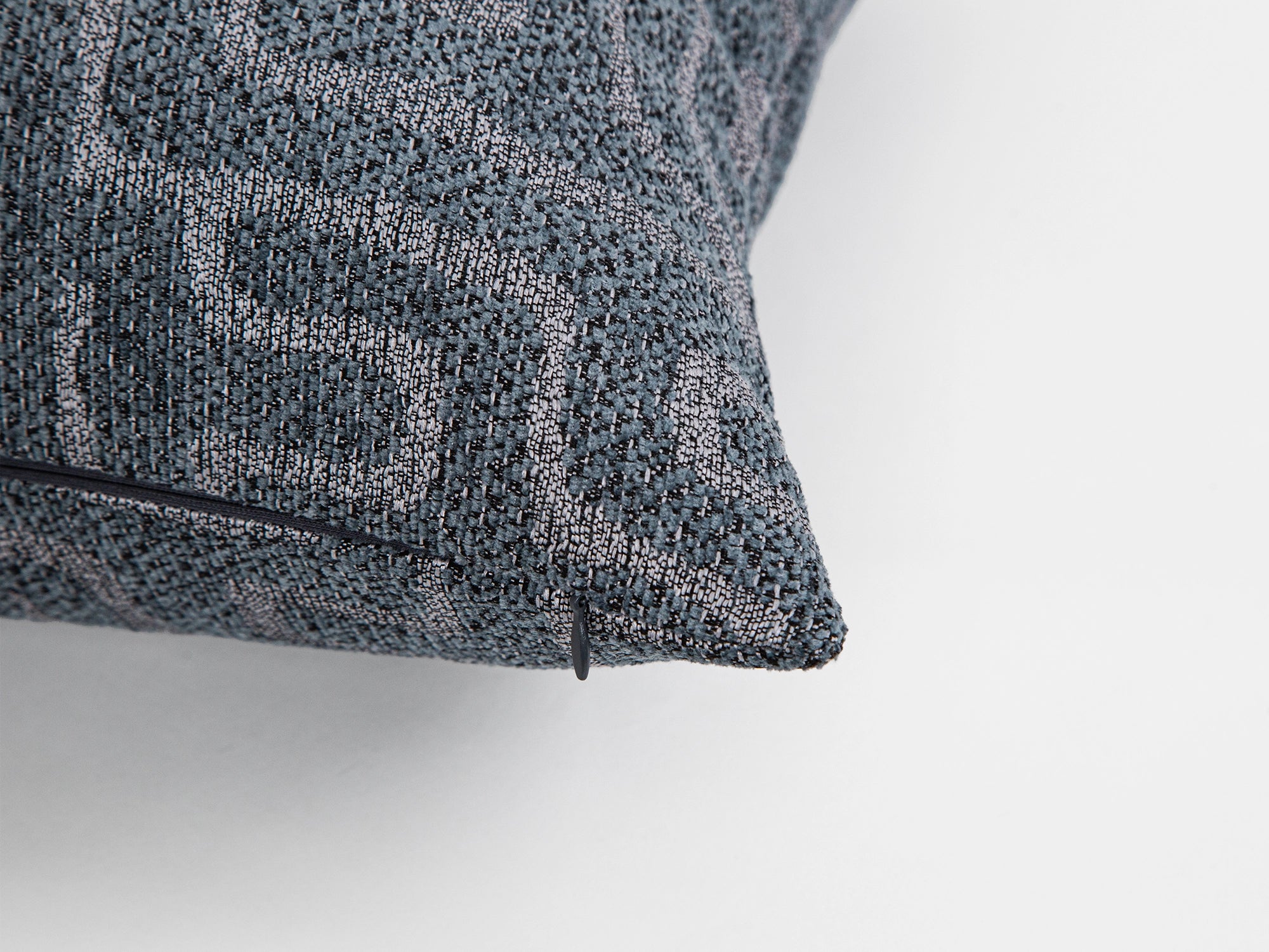 Dark Dutsy Blue Maze Pillow Cover - Tessera