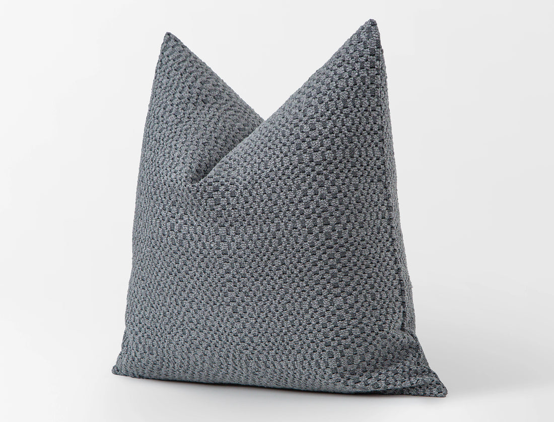 Dusty Blue Tactile Pillow Cover - District
