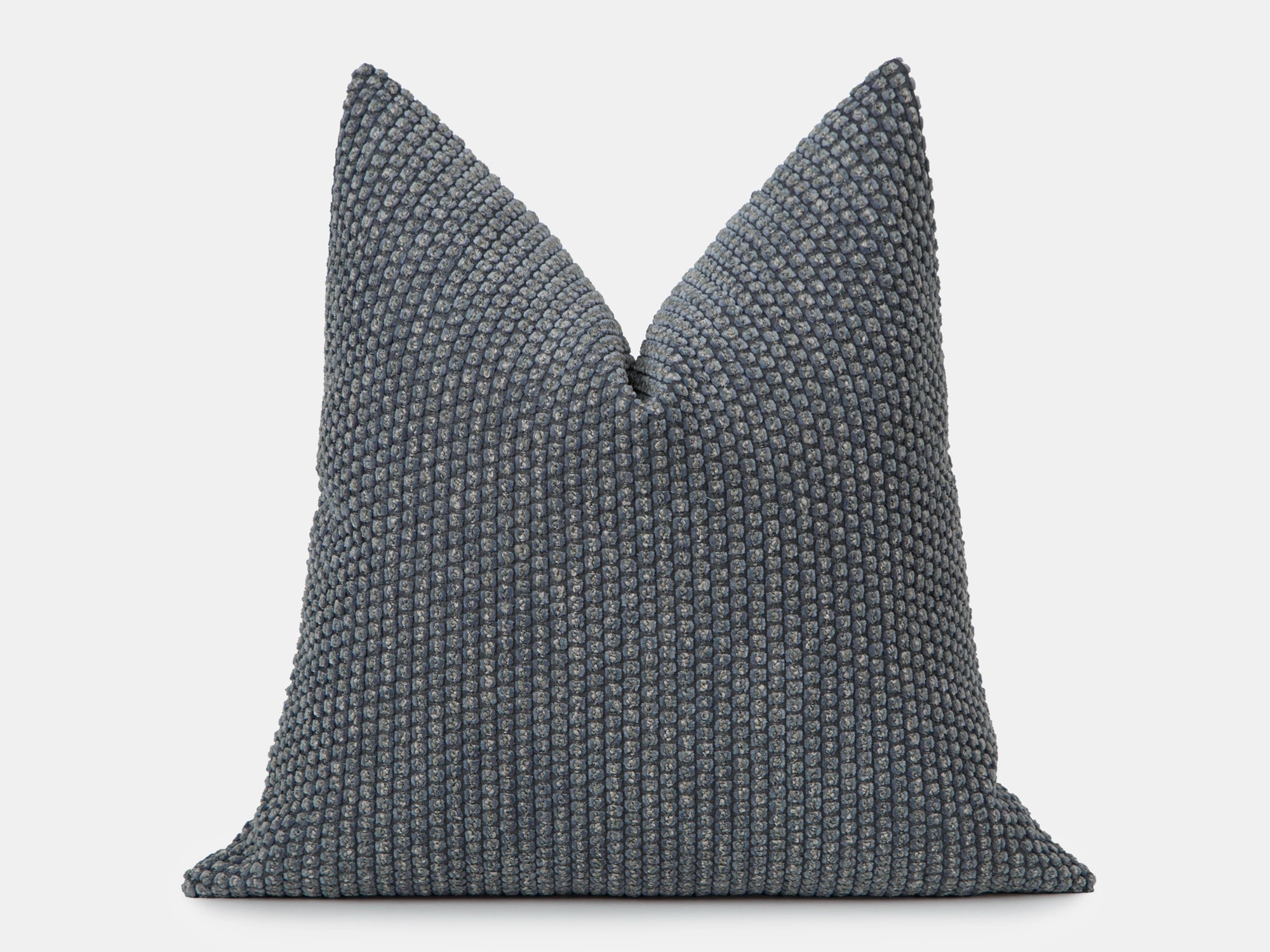 Dusty Blue Textured Dotted Pillow Cover