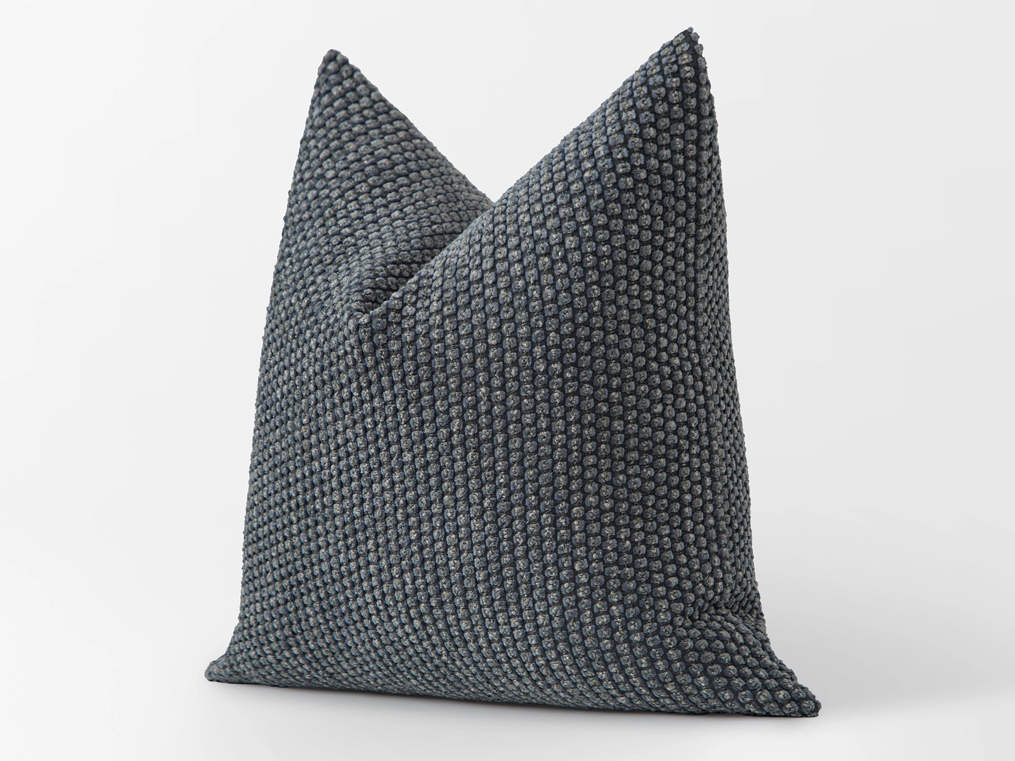 Dusty Blue Textured Dotted Pillow Cover