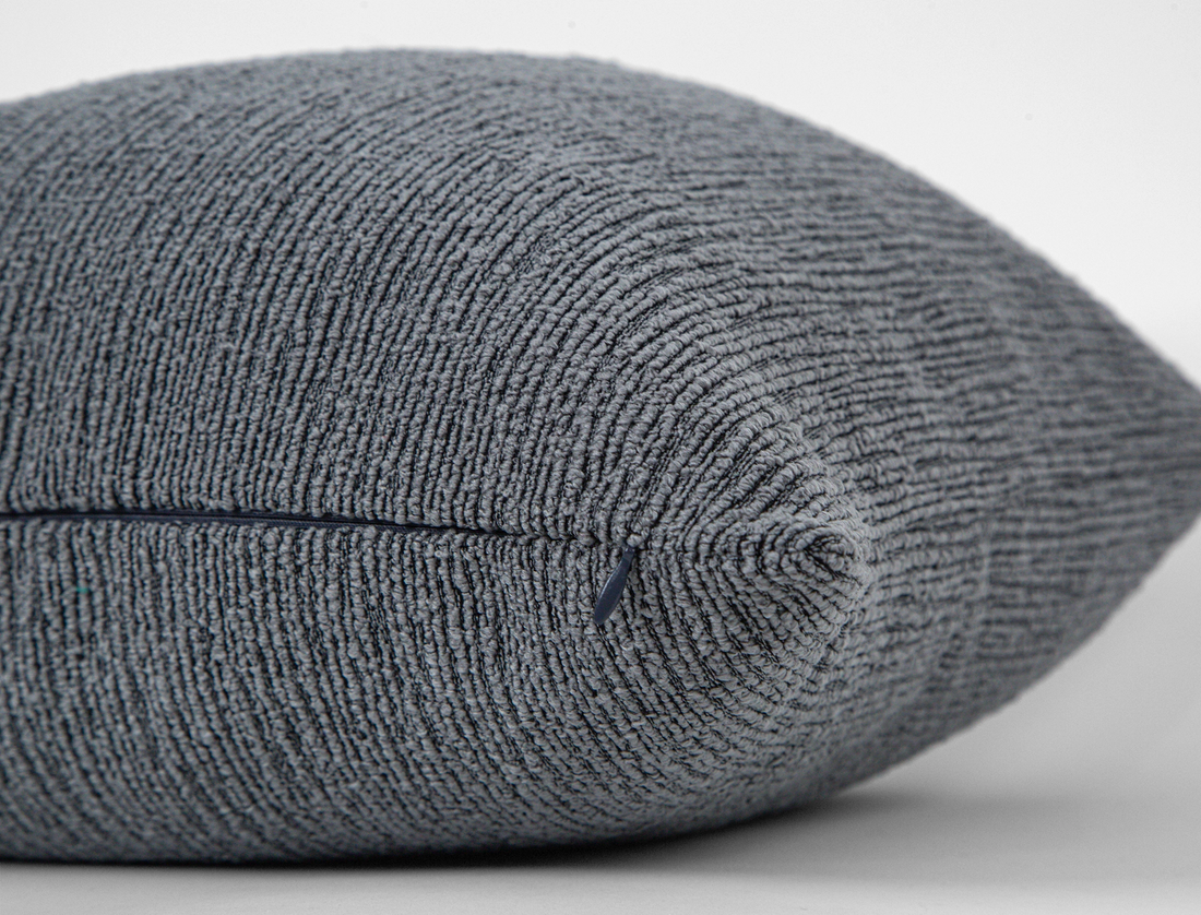 Dusty Blue Linear Pillow Cover - District