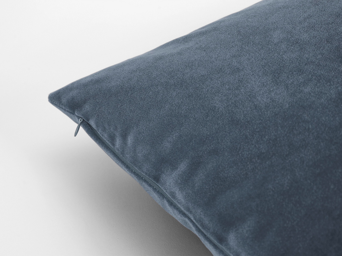 Dusty Blue Velvet Pillow Cover