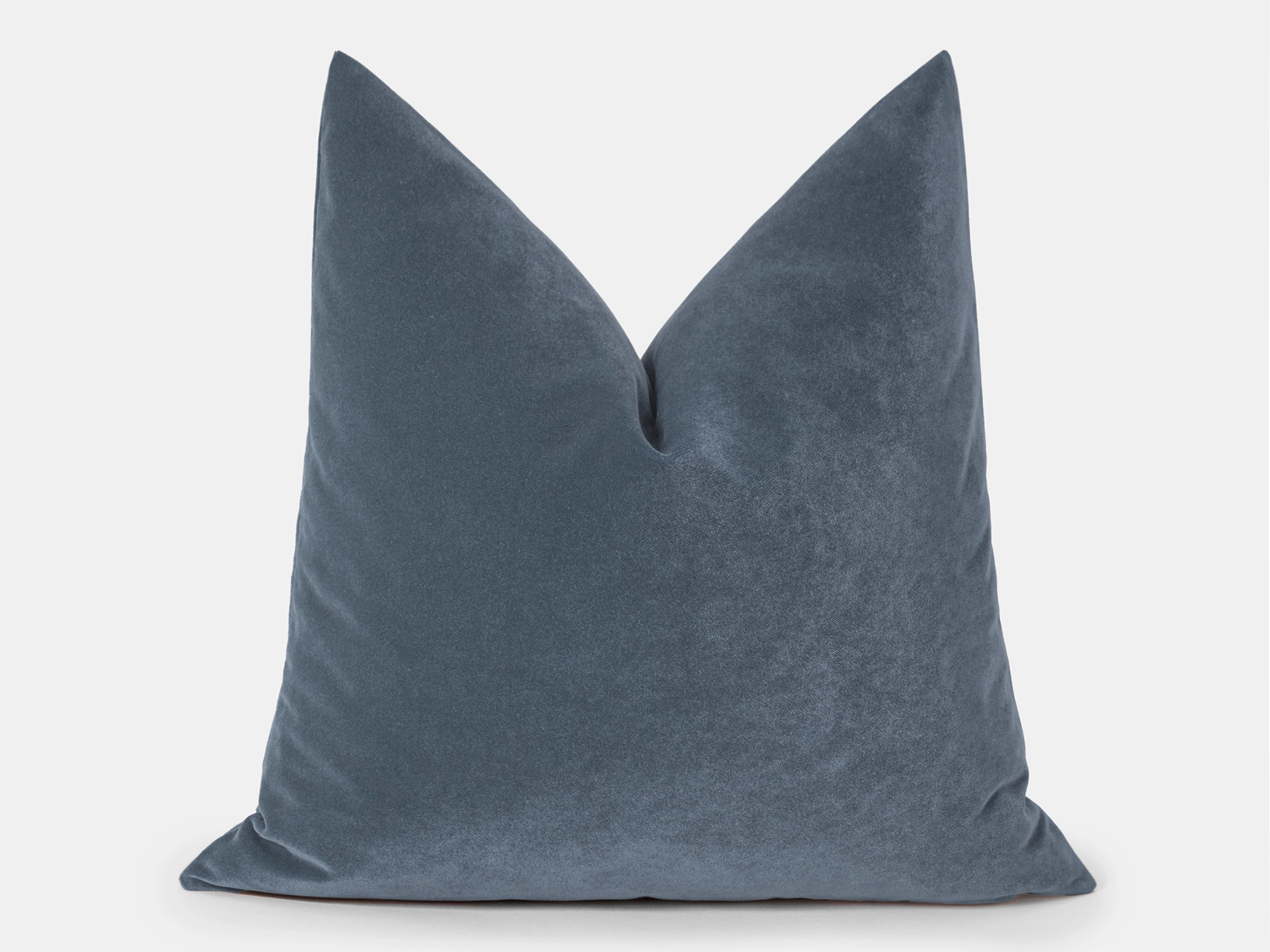 Dusty Blue Velvet Pillow Cover