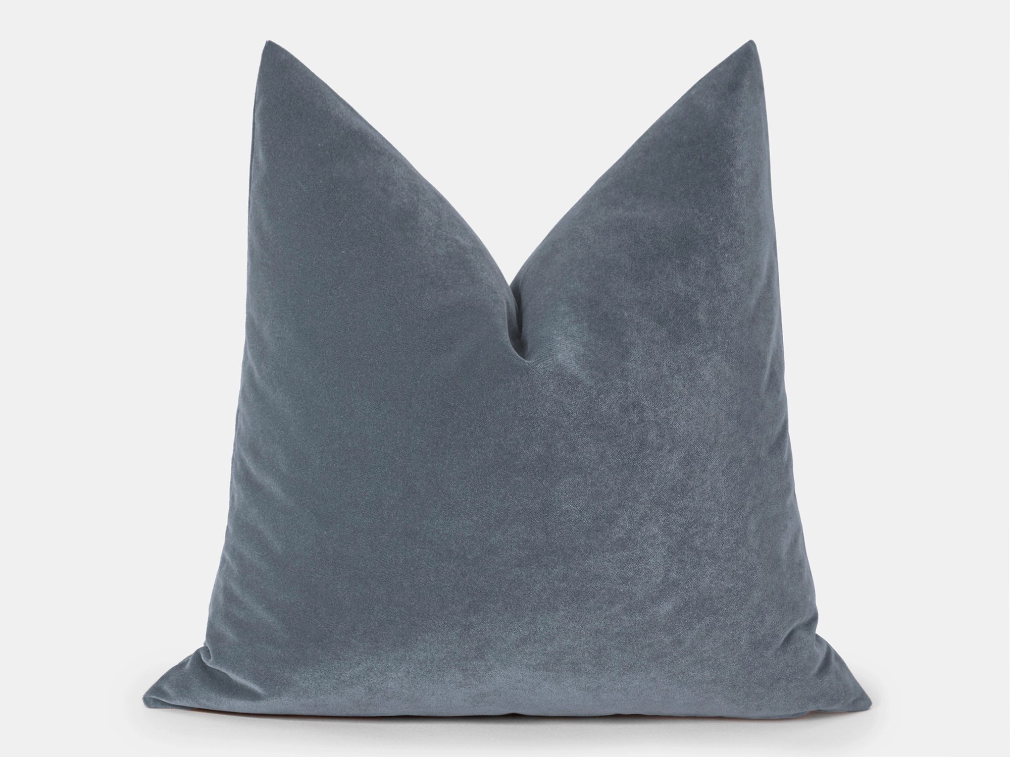 Dusty Blue Velvet Pillow Cover
