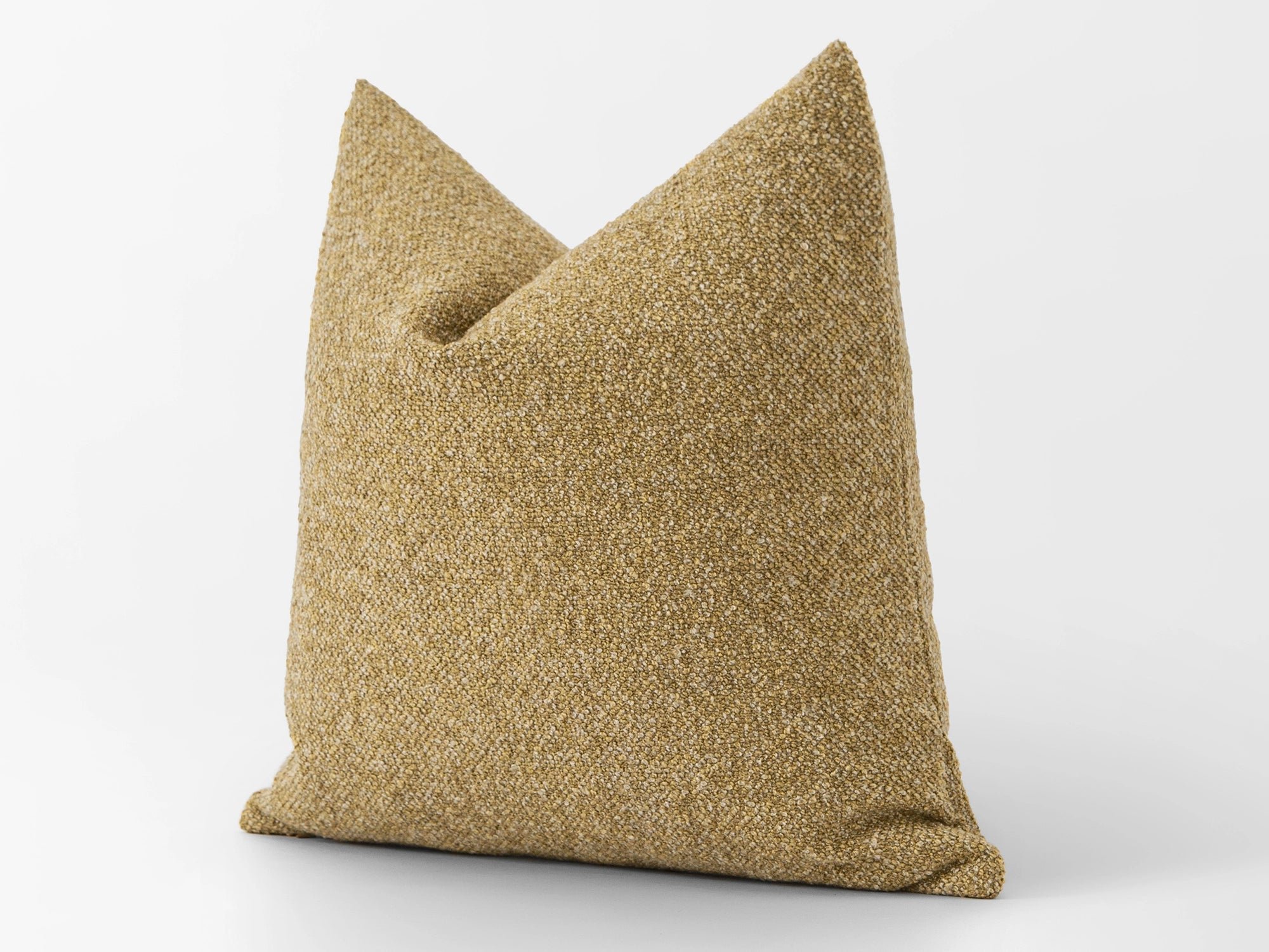 Dusty Gold Boucle Pillow Cover