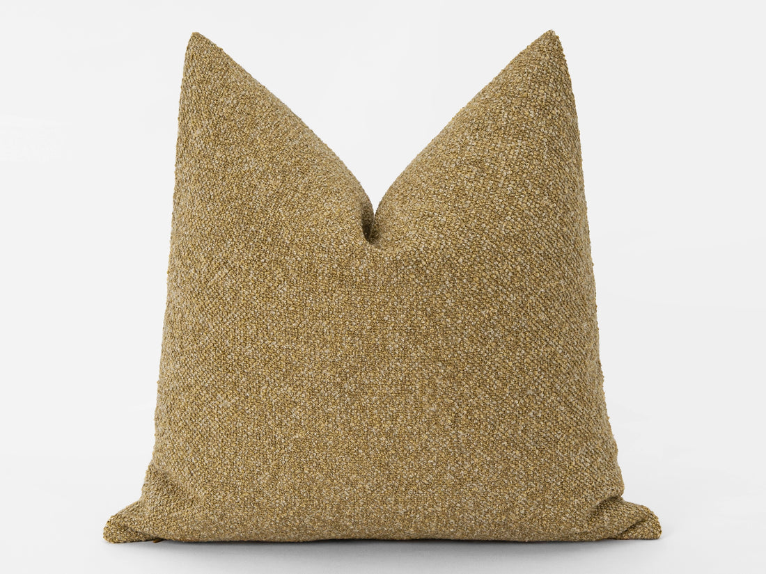 Dusty Gold Boucle Pillow Cover