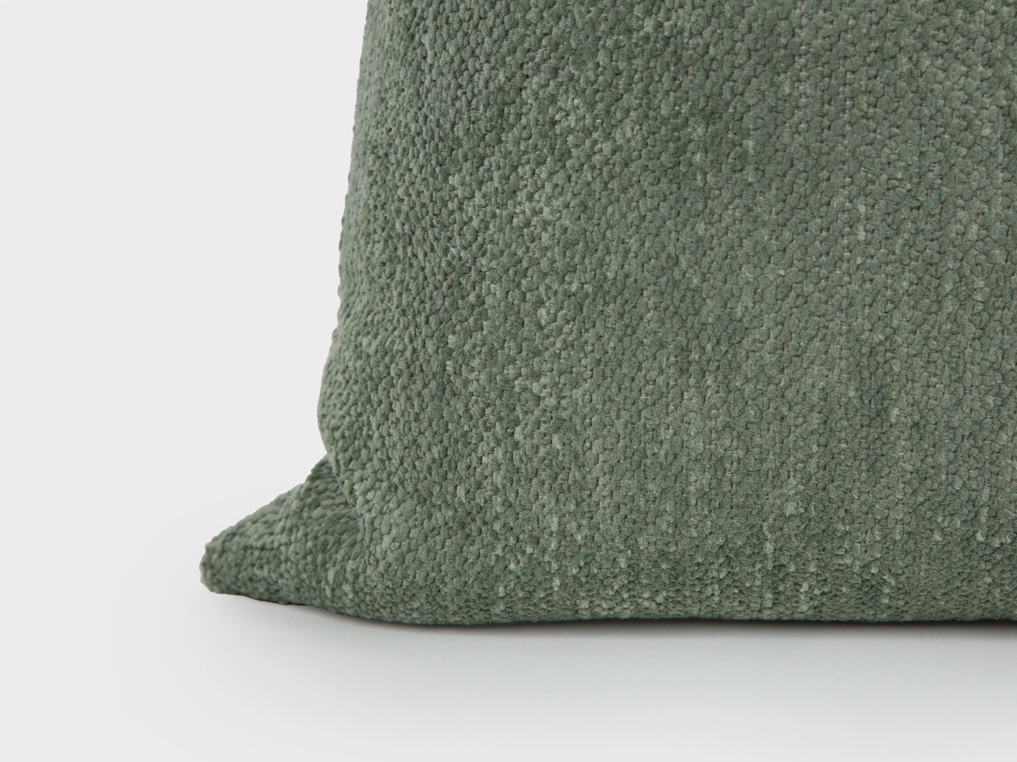 Dusty Green Textured Pillow Cover