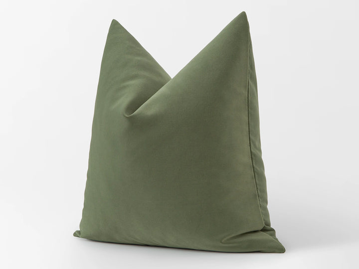 Dusty Green Velvet Pillow Cover