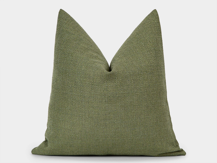 Dusty Green Linen Pillow Cover