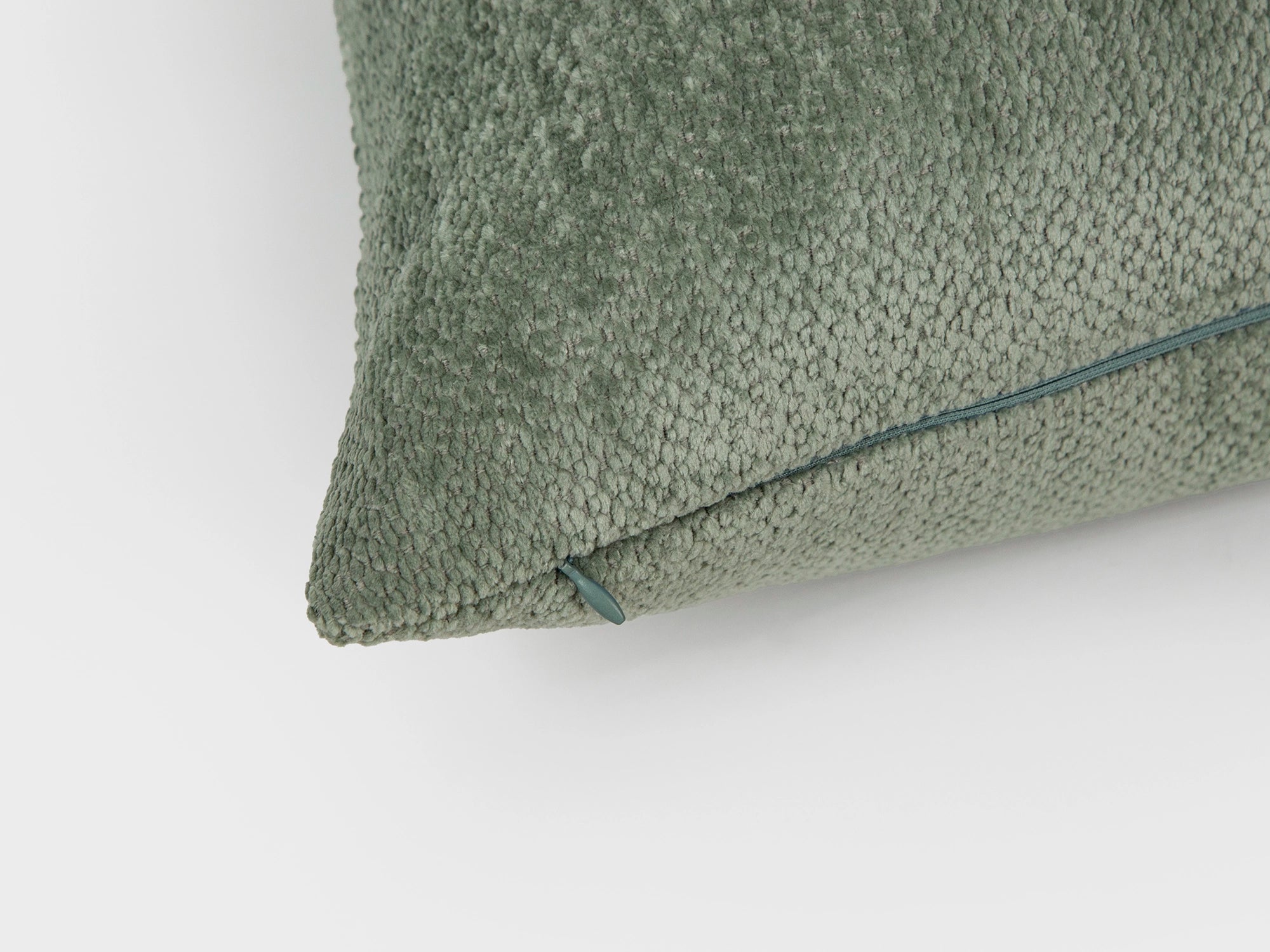 Dusty Green Textured Pillow Cover
