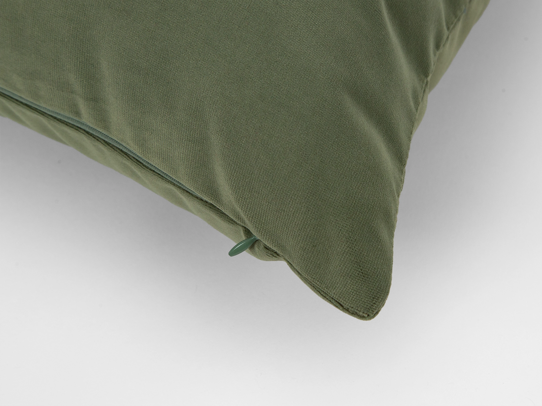 Dusty Green Velvet Pillow Cover
