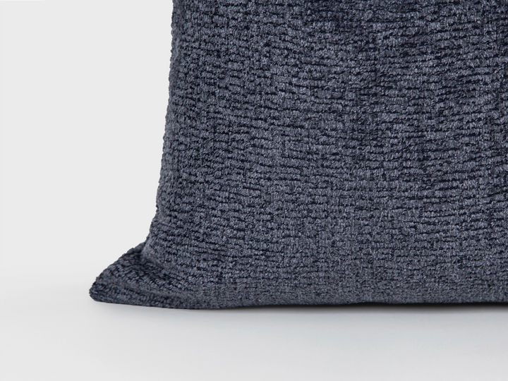 Dusty Indigo Textured Pillow Cover