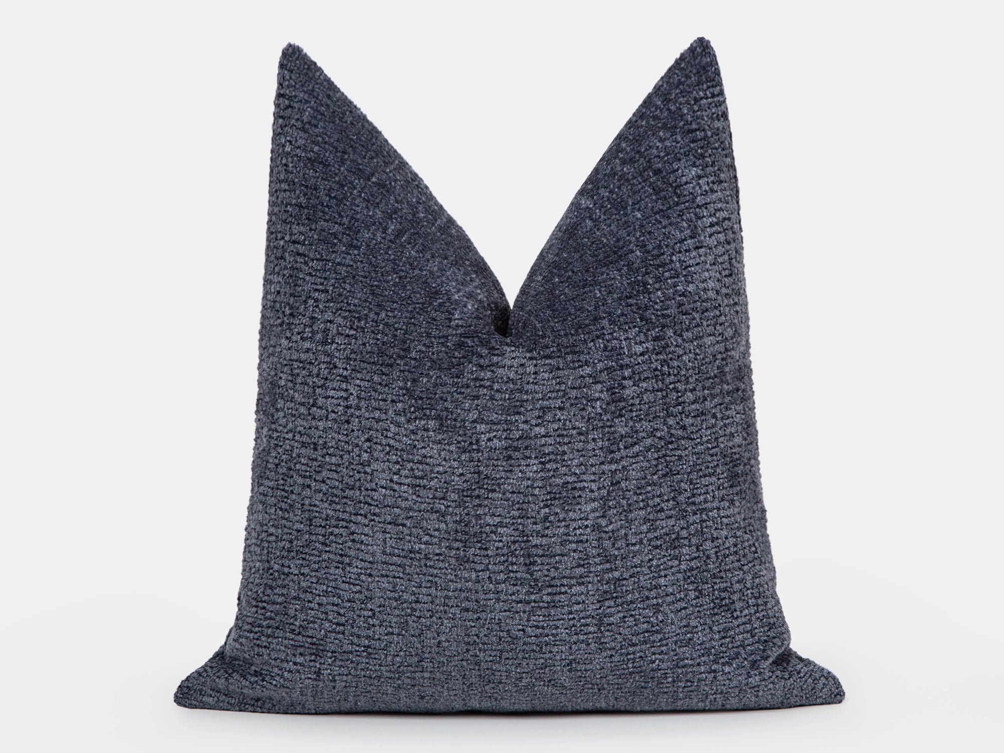 Dusty Indigo Textured Pillow Cover