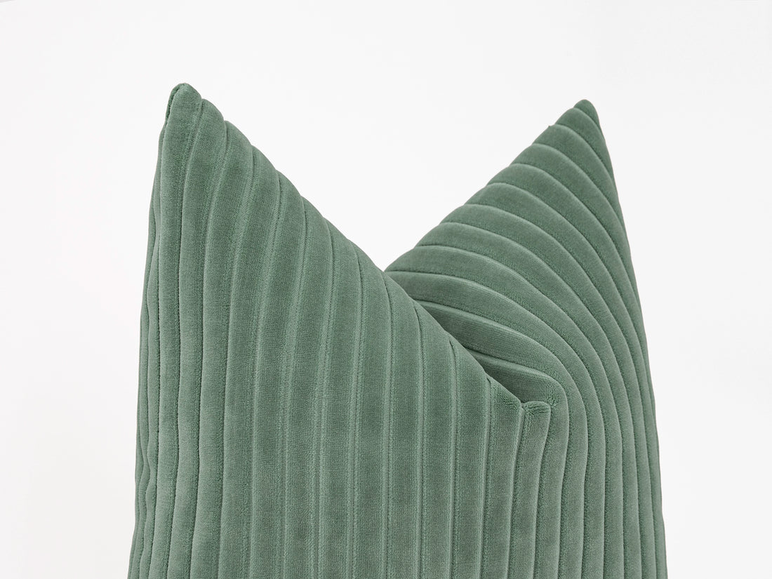 Dusty Mint Corduroy Velvet Pillow Cover