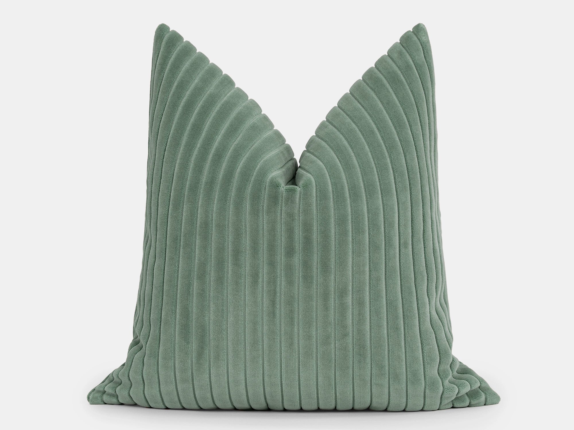 Dusty Mint Corduroy Velvet Pillow Cover