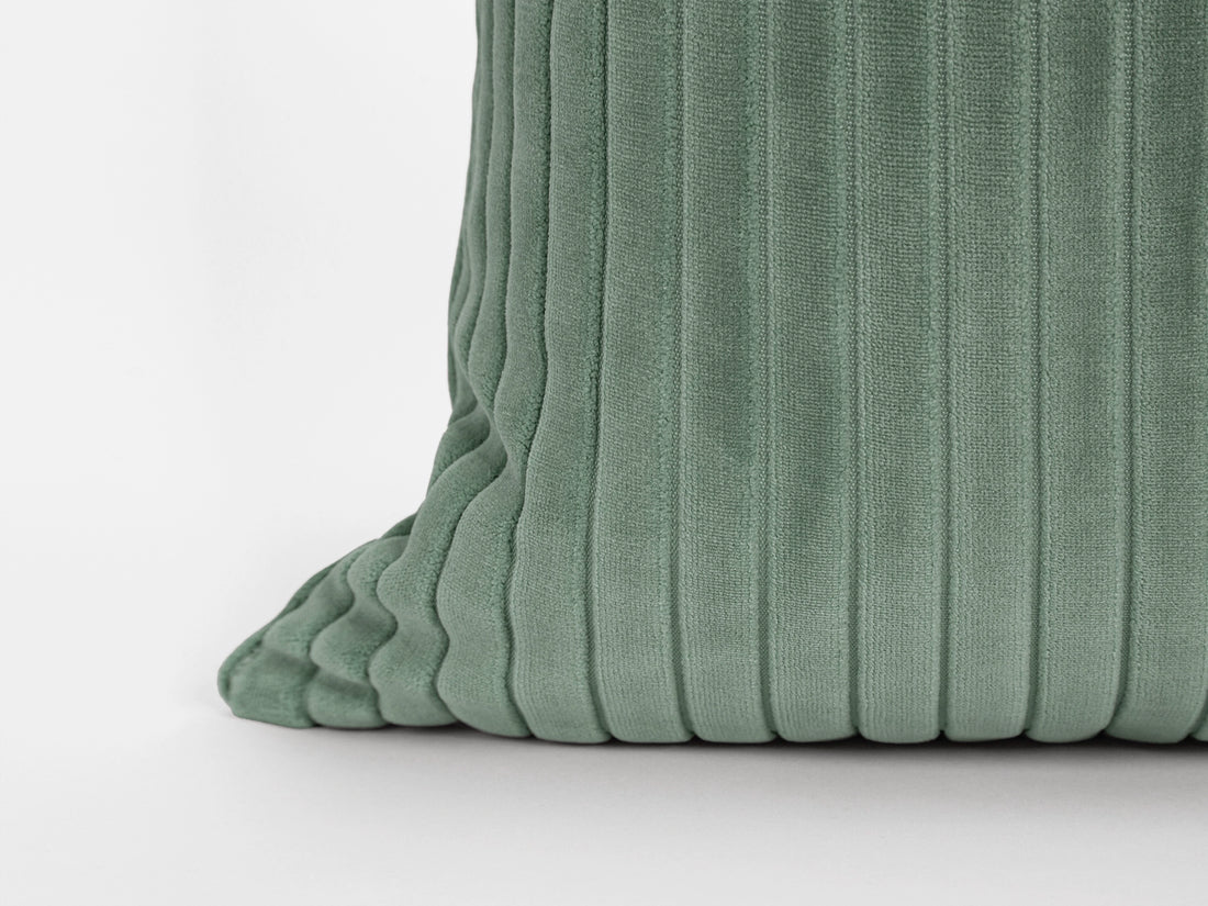 Dusty Mint Corduroy Velvet Pillow Cover