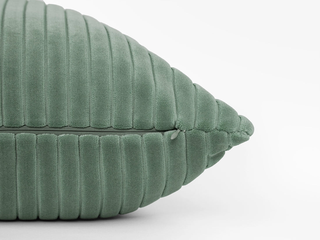 Dusty Mint Corduroy Velvet Pillow Cover