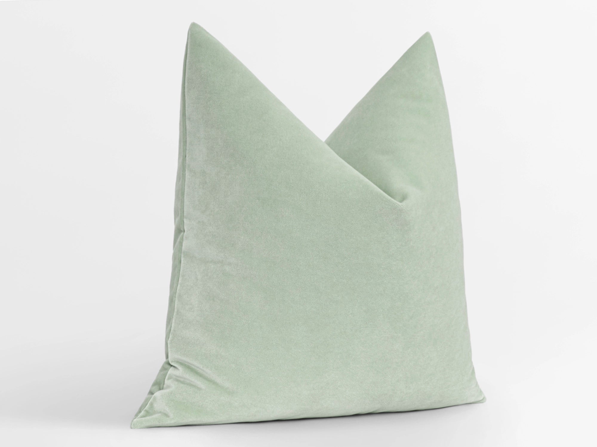 Dusty Mint Velvet Pillow Cover